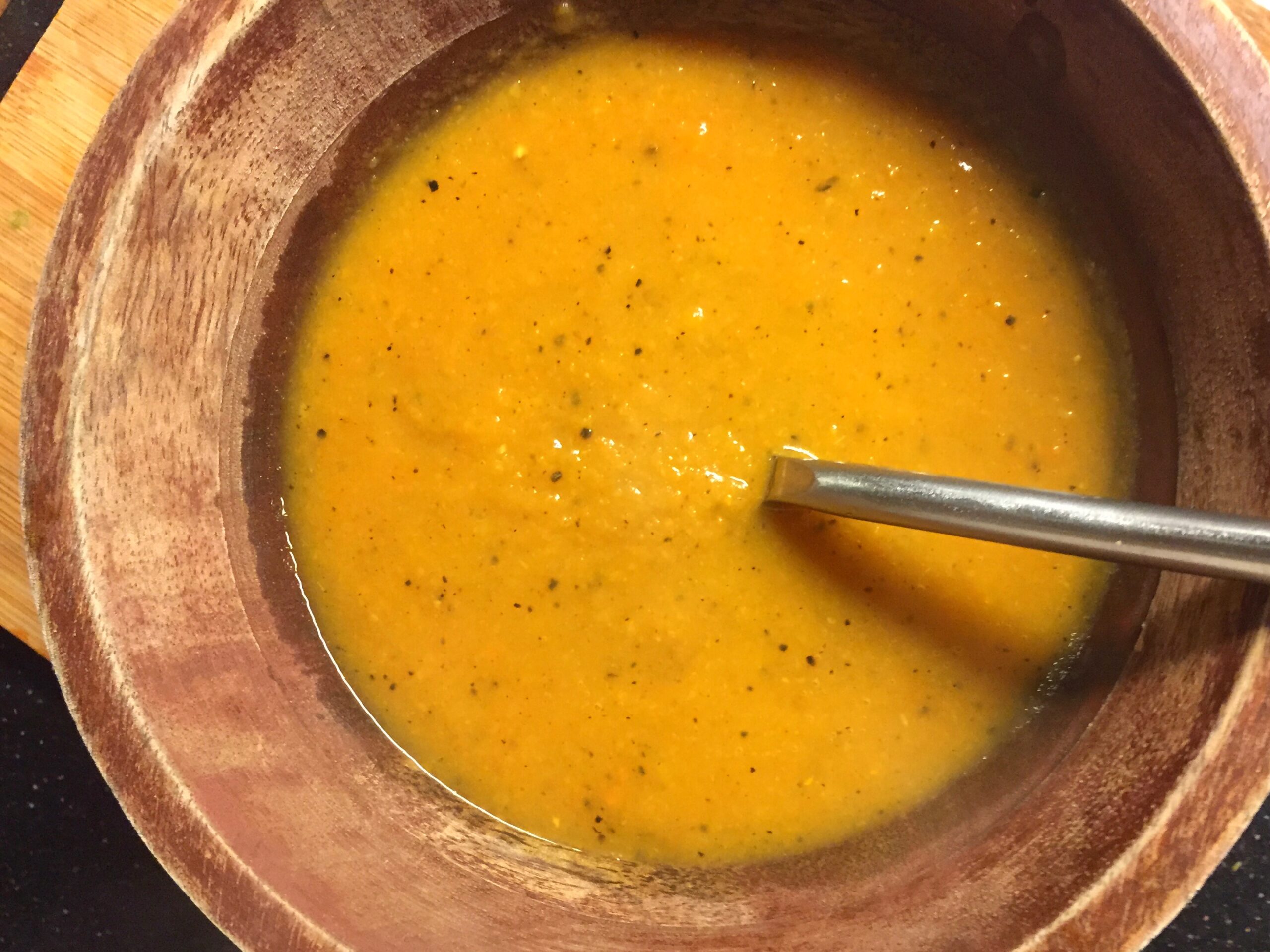 curried ginger carrot soup