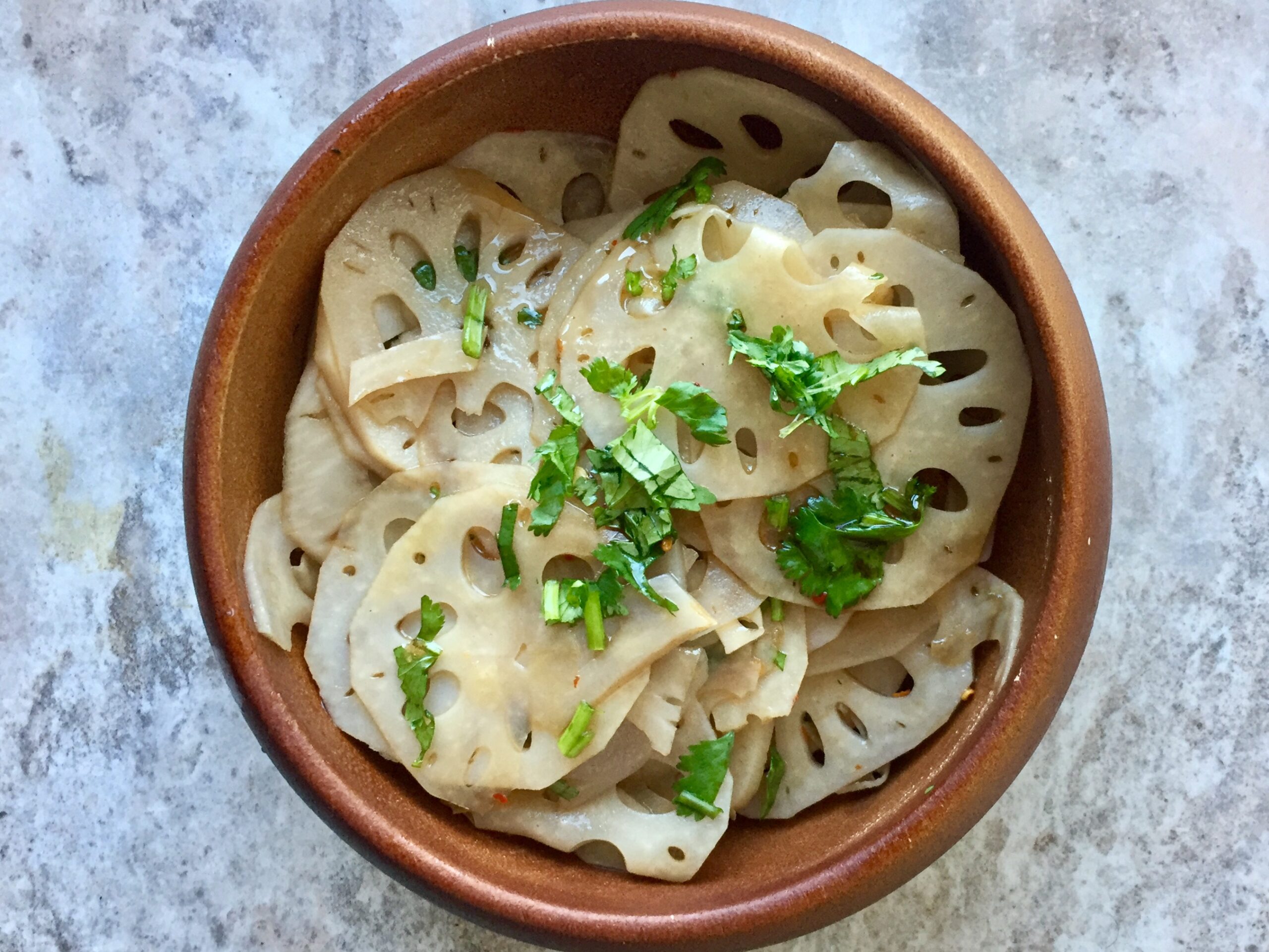 Lotus root salad